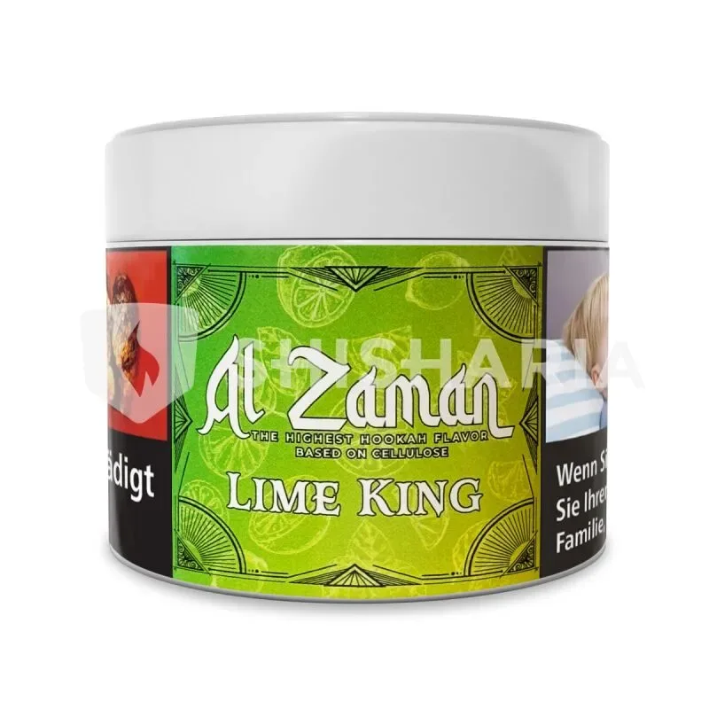 Al Zaman Shisha Tabak 200g – Lime King – Zellstoff nikotinfrei