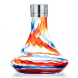 Aladin Shisha MVP 360 Ersatzglas – Red Stripes