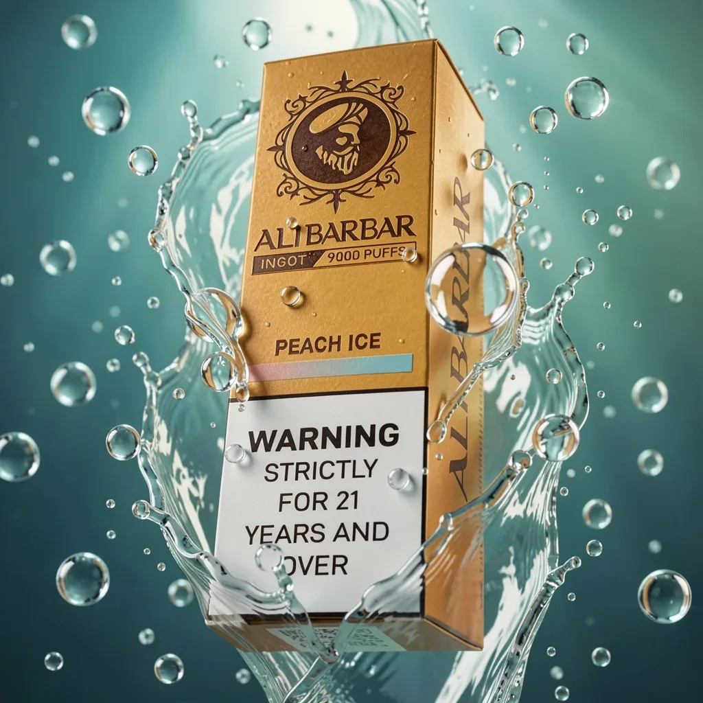Alibarbar INGOT 9000 Puffs 22ml – Pfirsich Eis