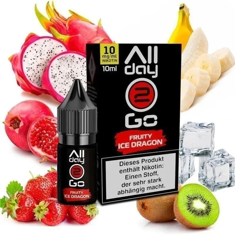 Allday2Go – Fruity Ice Dragon 10ml Hybrid-Nikotinsalz Liquid
