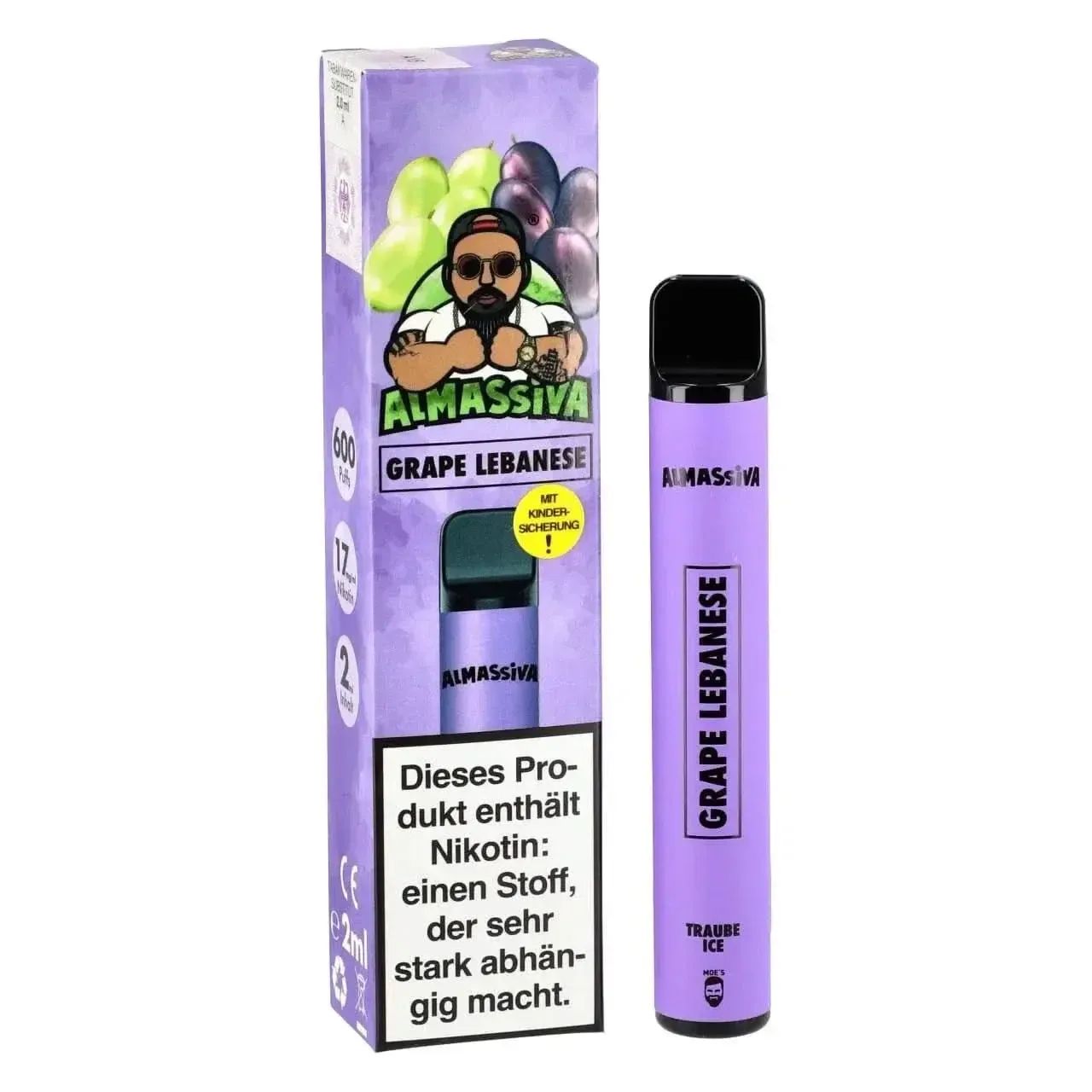 Almassiva by Massiv – Grape Lebanese (Traube Menthol)