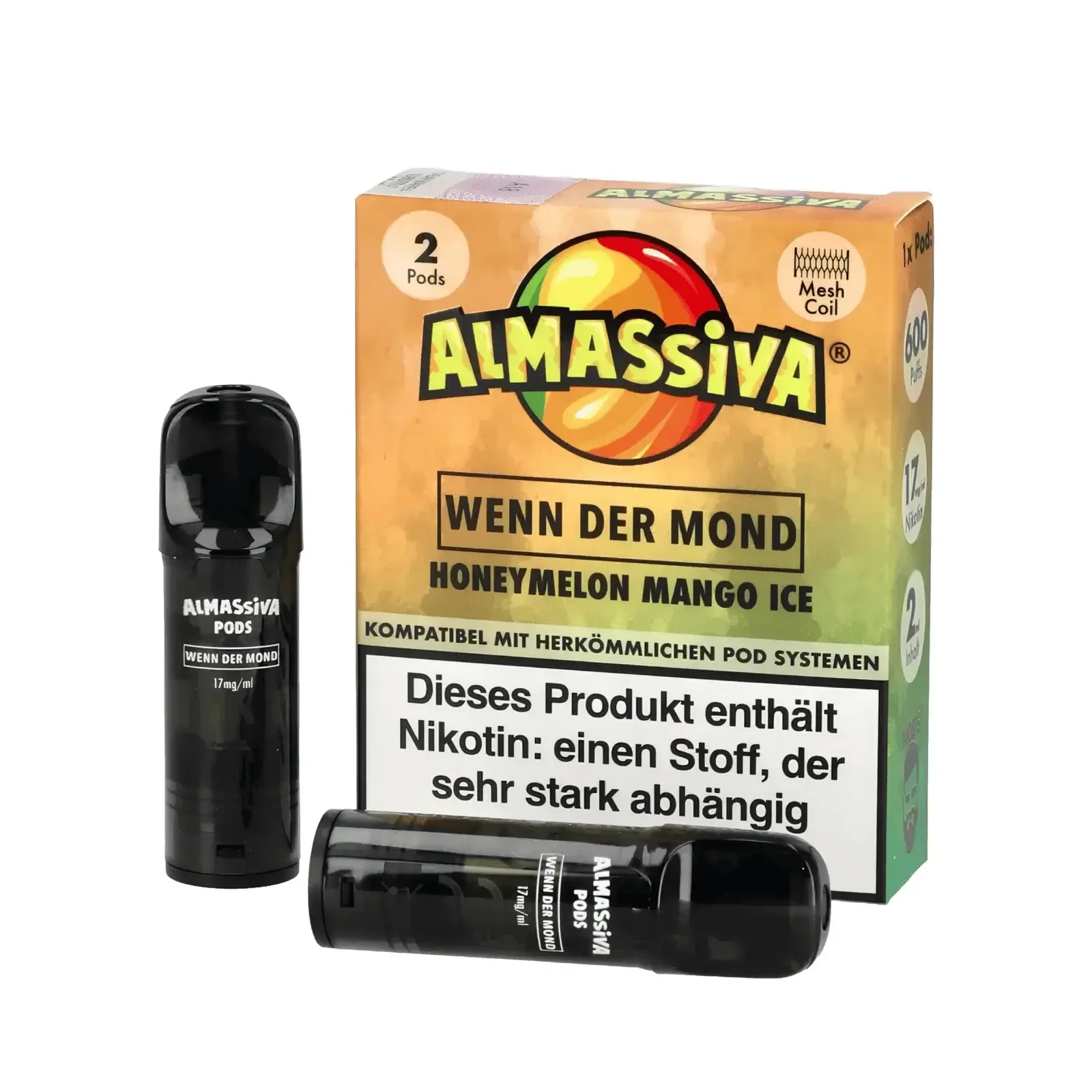 Almassiva Pod (2er Set) – Wenn der Mond (Honigmelone Mango Menthol)