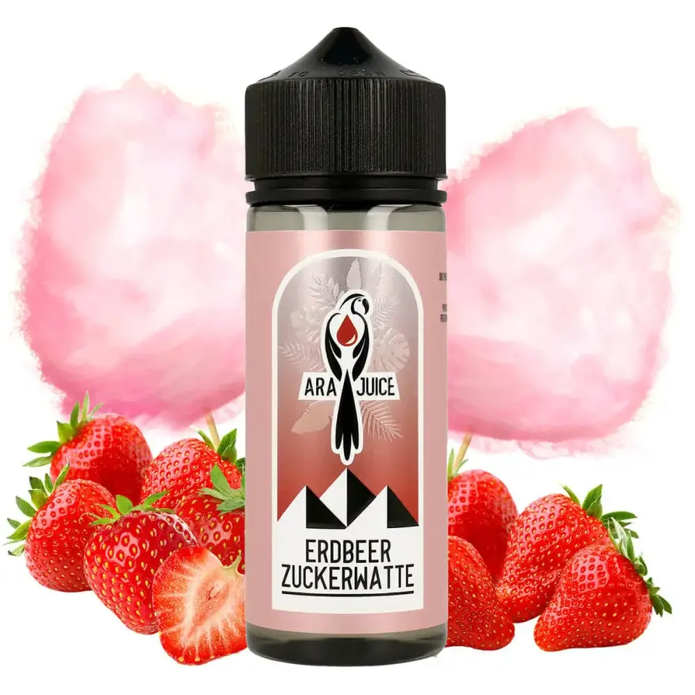 Ara Juice – Erdbeer Zuckerwatte (Longfill, 120 ml, Fruchtig)