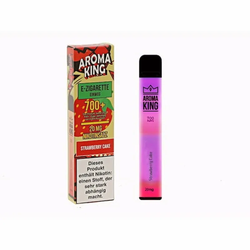 Aroma King Vape Bar E-Zigarette Strawberry Cake 20mg 700 Züge