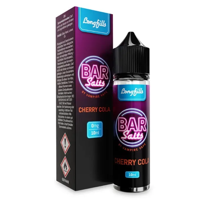 Aroma (Longfill) Bar Salts – Cherry Cola Vampire Vape 10ml (60ml Flasche)