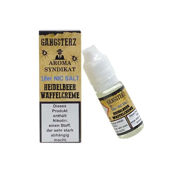 Aroma Syndikat – Heidelbeer Waffelcreme – Nikotinsalz 18 mg/ml (Nikotinsalzliquid, 10 ml, 50% VG / 50% PG)