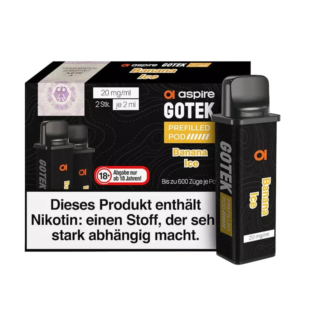 aspire – GoTek X – Prefilled Pods Banana Ice