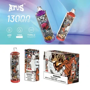 ATVS 5% Low Strength Bulk 13K Züge Einweg E Zigarette Wiederaufladbar