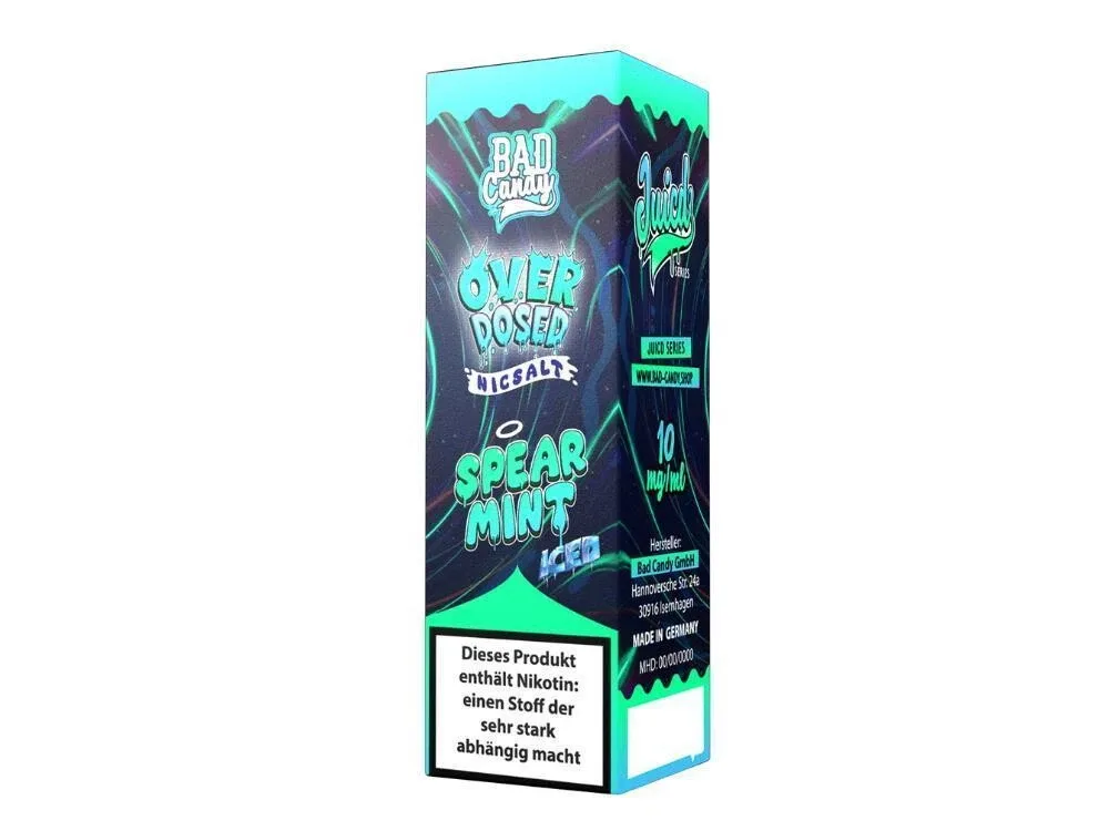 Bad Candy Liquids – Juicd – Overdosed Spearmint – Nikotinsalz Liquid
