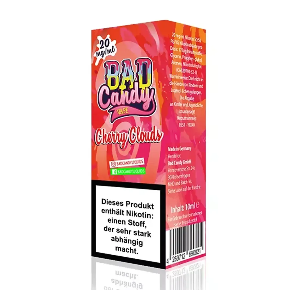 Bad Candy Nikotinsalz – Cherry Clouds – Liquid 10mg