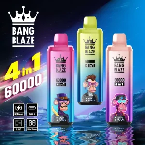 BANG Blaze 60K Züge Einweg E Zigarette Digital Display Wiederaufladbar