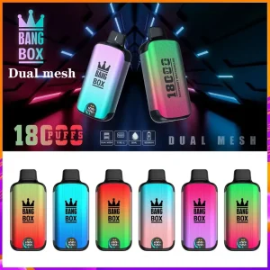 BANG Box 18K Züge Einweg E Zigarette Digital Display