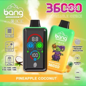 BANG DSK026 36K Züge Einweg E Zigarette Digital Display Wiederaufladbar