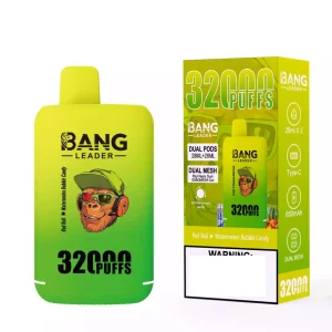 BANG LEADER 32K Züge Einweg E Zigarette Digital Display Wiederaufladbar