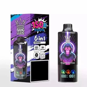 BANG LEGEND 150K DSK064 150K Züge Einweg E Zigarette Digital Display Wiederaufladbar