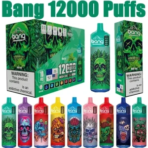 BANG Rechargeable Disposable 12K Züge Einweg E Zigarette Wiederaufladbar Nikotinfrei