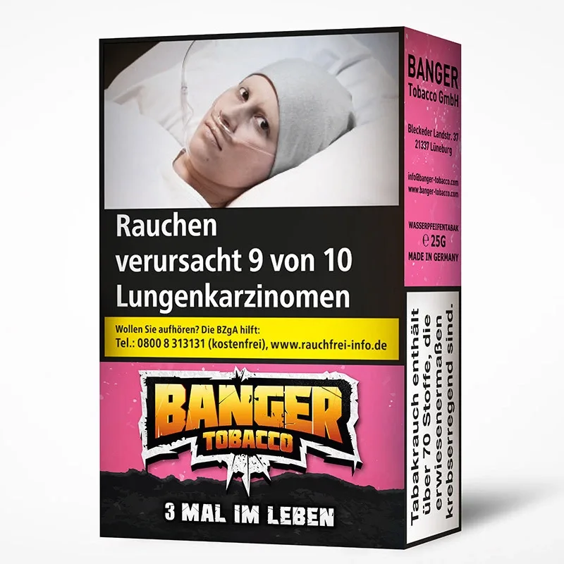 Banger Tobacco 3 MAL IM LEBEN 25g