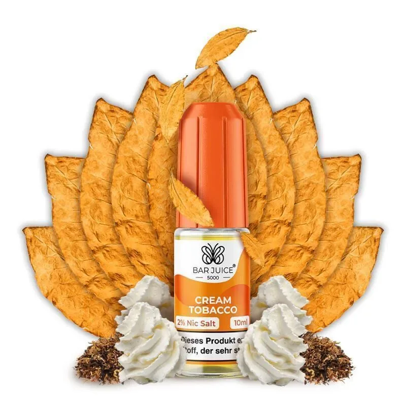 Bar Juice 5000 – Nikotinsalz Liquid – Cream Tobacco-20 mg/ml