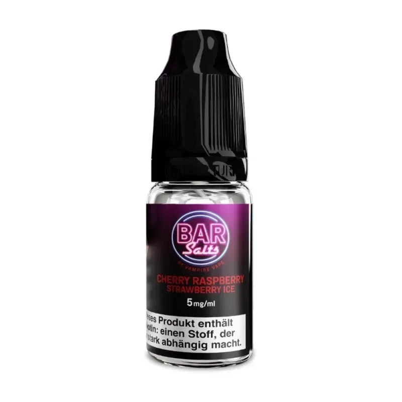 Bar Salts – Nic Salt Liquid Cherry Raspberry Strawberry Ice 10 mg/ml