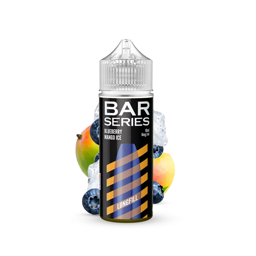 Bar Series Aroma Longfill – Blueberry Mango Ice – 10ml in 120ml Flasche
