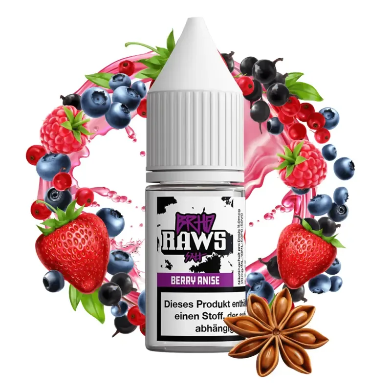 Barehead – RAWS – Berry Anise – 10 ml Hybrid-Nikotinsalz Liquid