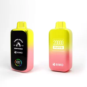 BIMO Turbo 20K Züge Einweg E Zigarette Digital Display Wiederaufladbar