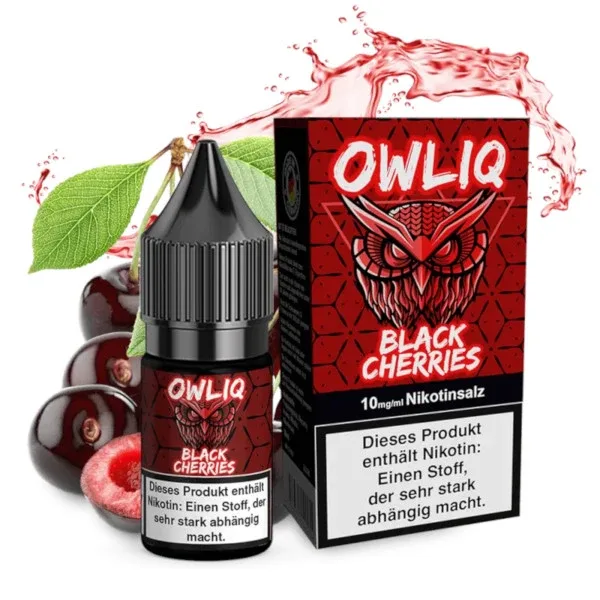 Black Cherries Nikotinsalz Liquid – OWL OWLIQ