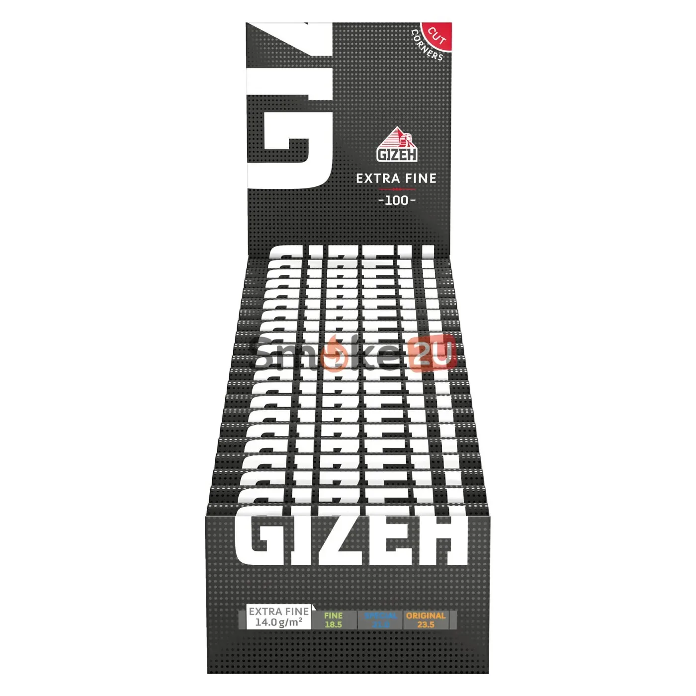 BLACK Fine Extra Fine | Mit Magnetverschluss – 20er Pack je 100 Blättchen