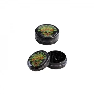 ‚Black Leaf‘ ‚Leaf Skull‘ Grinder 2-tlg. schwarz