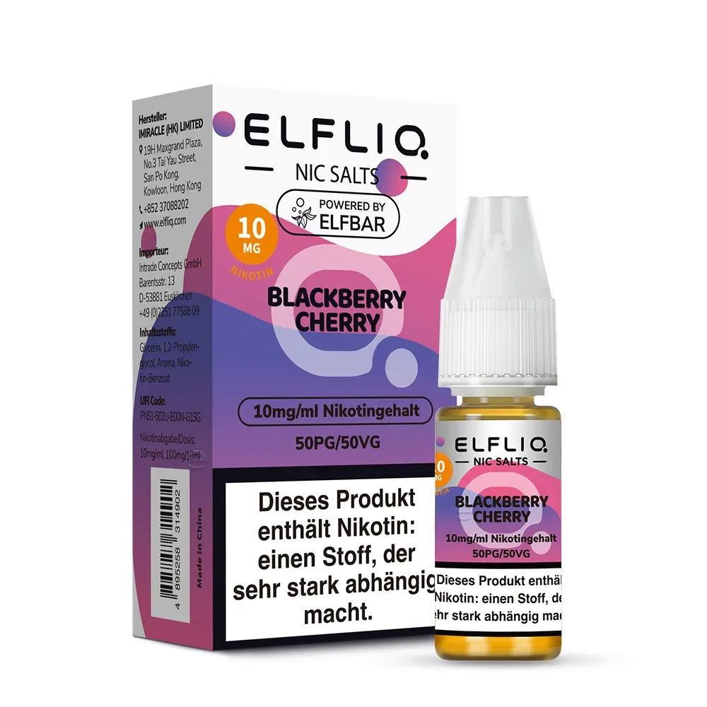 Blackberry Cherry – ELFLIQ – Nikotinsalz Liquid 10ml