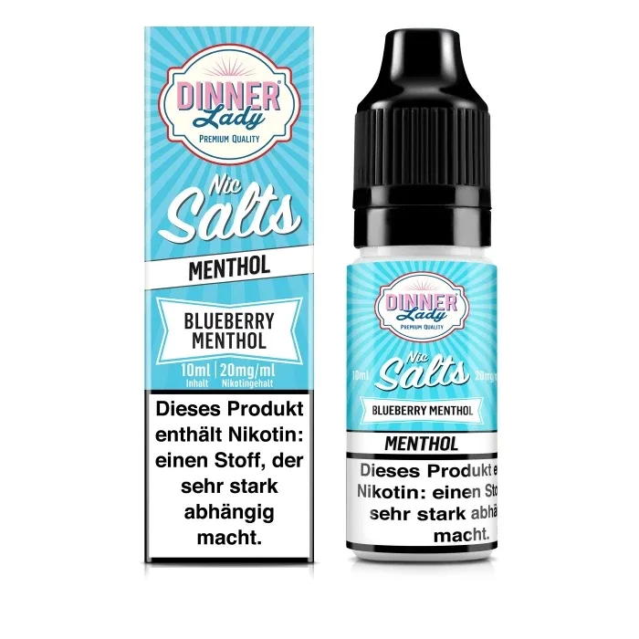 Blueberry Menthol Nikotinsalzliquid (Beerenmix & Frische) – Dinner Lady