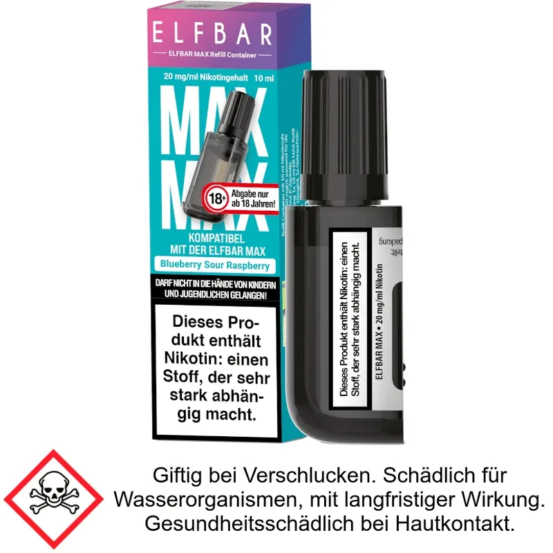 Blueberry Sour Raspberry 20 mg/ml Elfbar – Max Refill Container