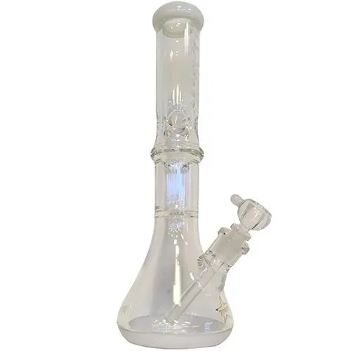 Bong – Glasbong Weiß (39cm / Glasstärke 7mm)