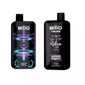 BOOD TWINS 46K Züge Einweg E Zigarette Digital Display Wiederaufladbar