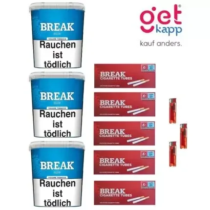 Break Tabak Blau 195g Eimer Sparset