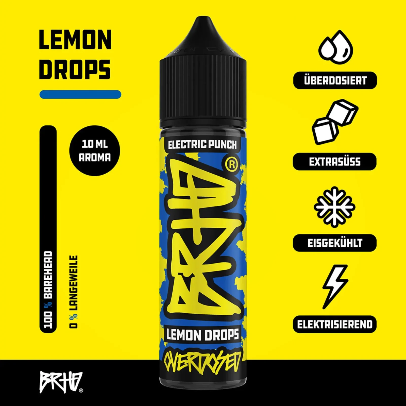 BRHD Electric Punch – Lemon Drops Aroma Longfill 10ml