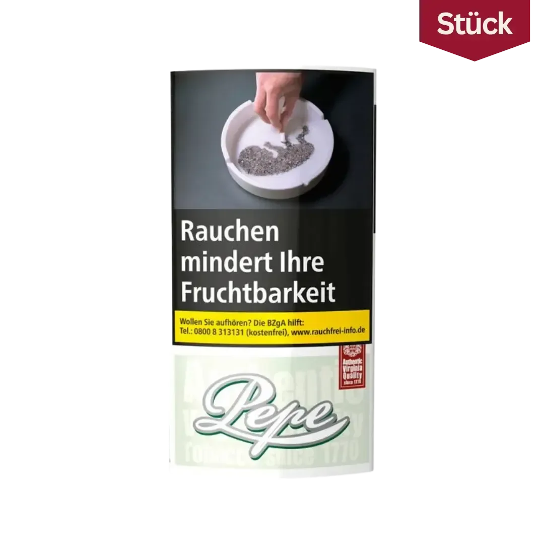 Bundle: Pepe Fine Green Tabak Feinschnitt Pouch (5x30g)