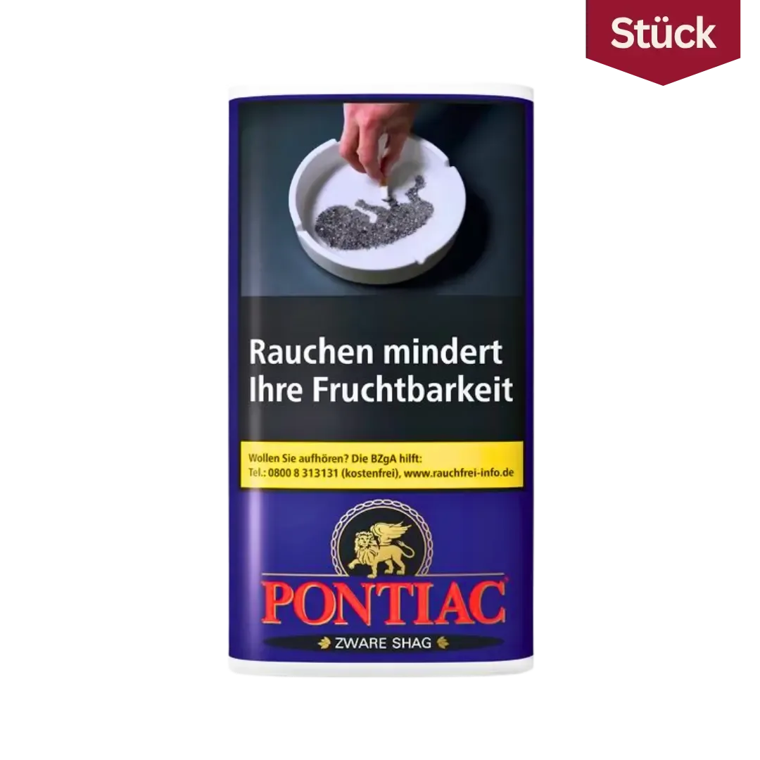 Bundle: Pontiac Zware Shag Tabak Feinschnitt Pouch (5x30g)