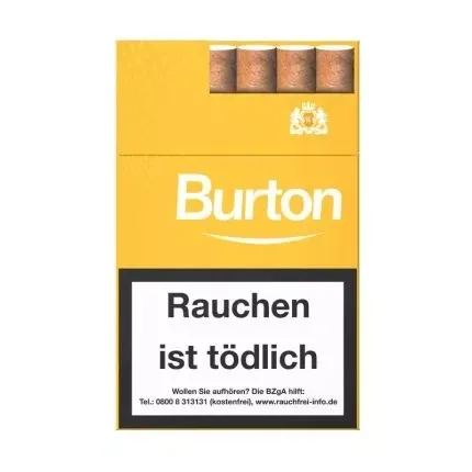 Burton Filterzigarillos Gold L Naturdeckblatt (2.70€) Stange (10×17)