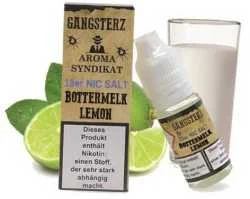 Buttermilch Zitronen Liquid Bottermelk Lemon Nikotinsalz Gangsterz 10ml
