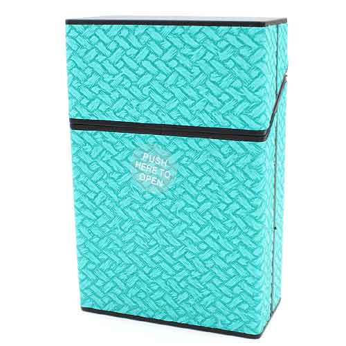 Champ Zigarettenbox Kunststoff Weave Optik mint