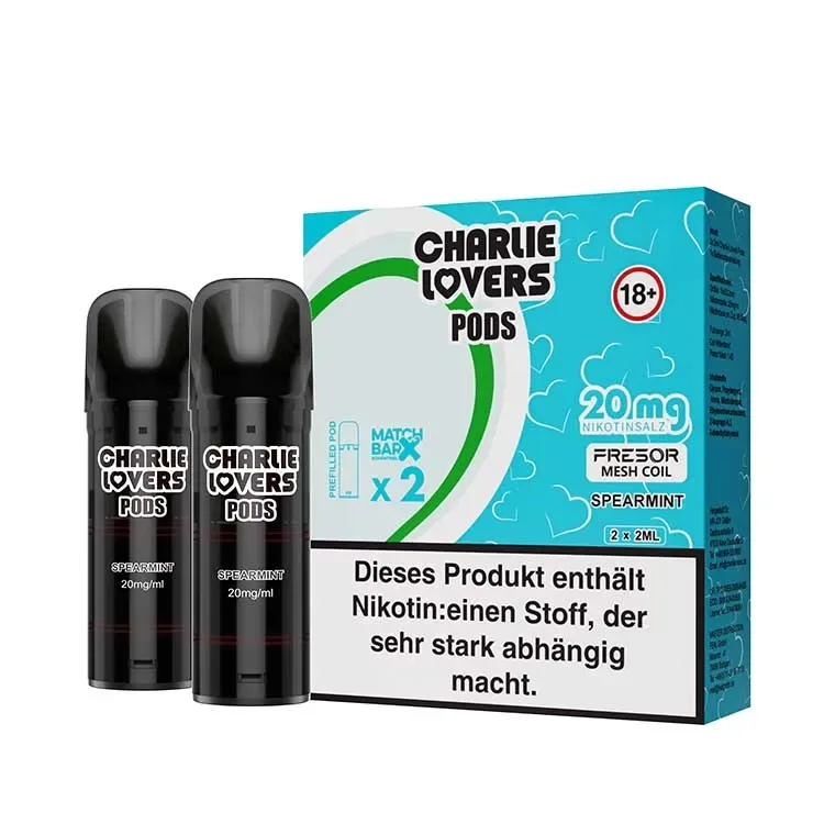 Charlie Lovers Pods ( 2 Stück pro Packung ) Spearmint 20 mg/ml