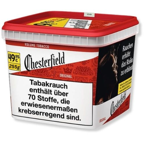 Chesterfield Tabak Rot 255g Super Box Volumentabak