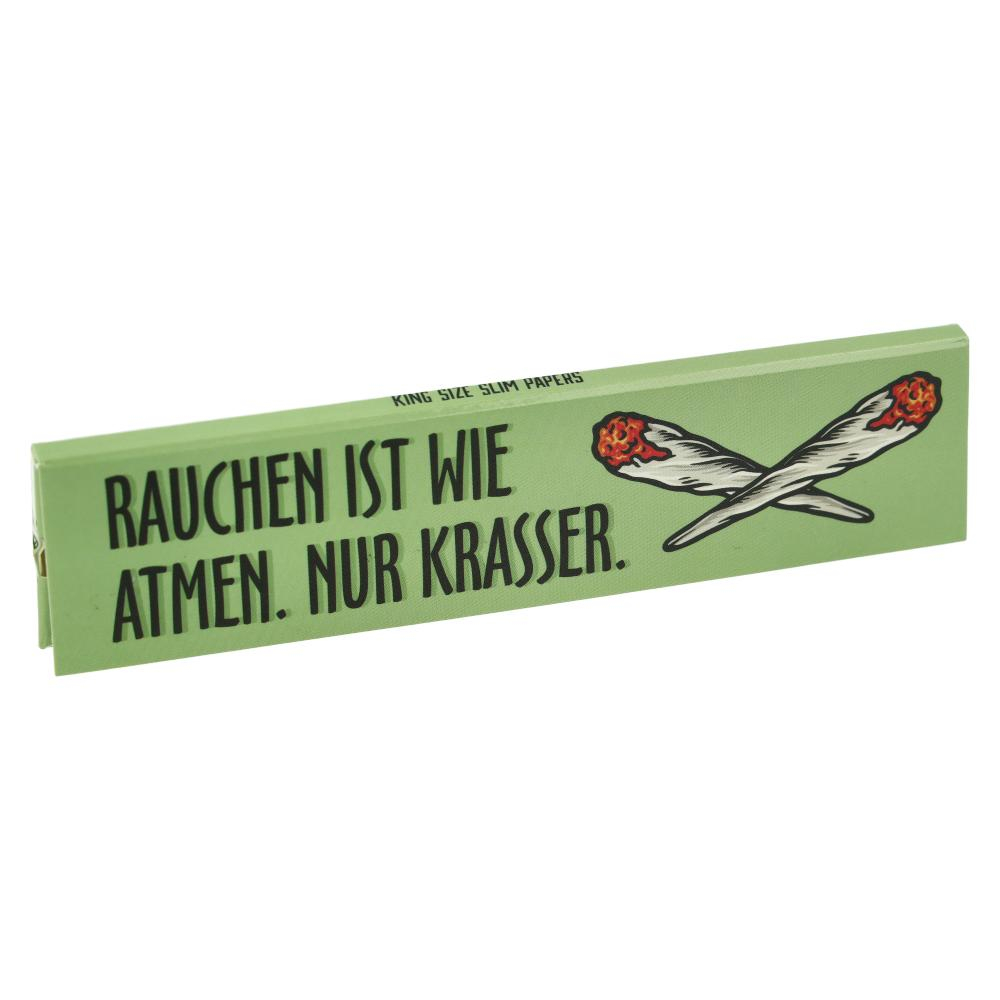 Choosypapers King Size Slim Rauchen ist wie Atmen 32 Blatt Longpapes