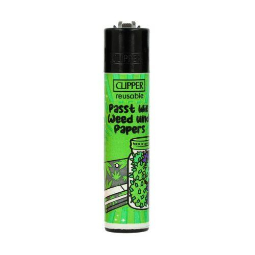 Clipper Feuerzeug Passt! 2v4 Passt wie Weed und Papers