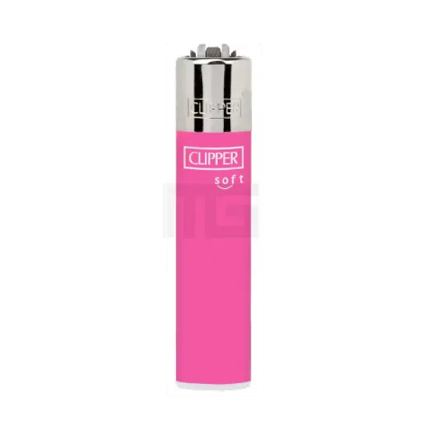 Clipper – Feuerzeug – Rosa – Soft Touch – wiederverwendbar