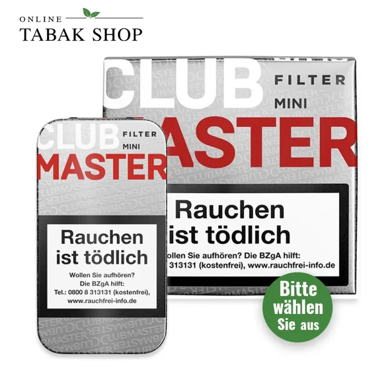 CLUBMASTER Mini Red Filter Zigarillos No. 222 5er / 20er