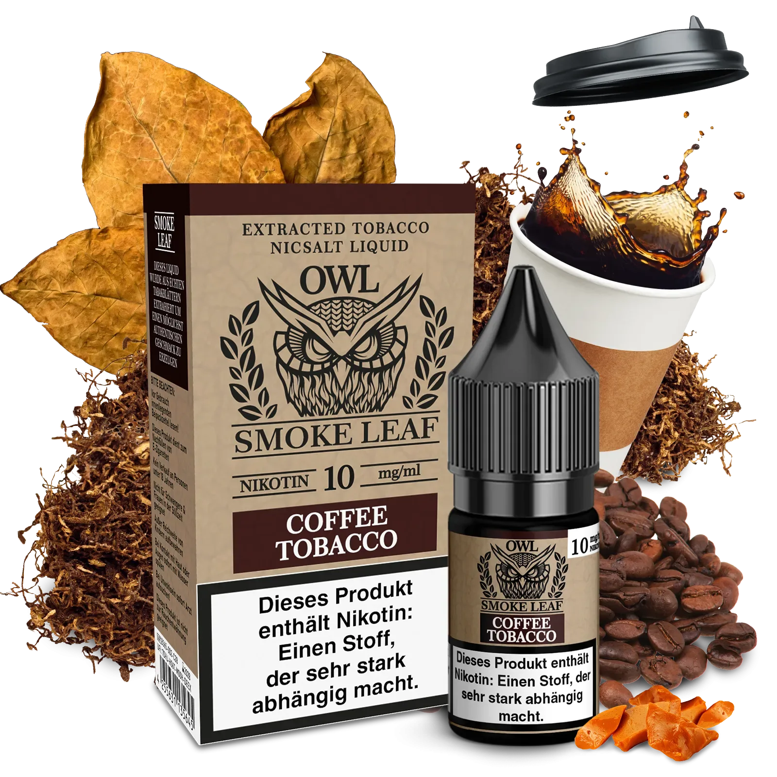 Coffee Tobacco – OWL Smoke Leaf – Nikotinsalz Liquid 10ml