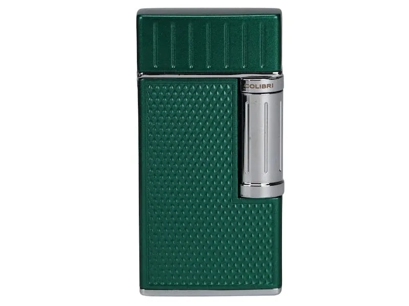 COLIBRI Feuerzeug „Julius II“ gruen/chrom Sz