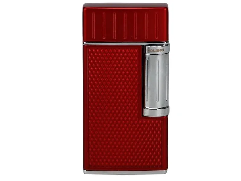 COLIBRI Feuerzeug „Julius II“ rot/chrom Sz